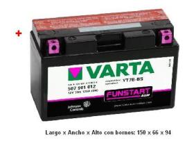 Baterias varta 50701 - VARTA MOTOCICLETA SELLADA(LF)-12V 1
