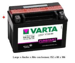 Baterias varta 50812 - VARTA MOTOCICLETA SELLADA(LF)-12V 1