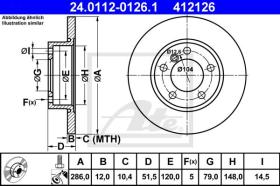  412126 - DISCO DE FRENO BMW 3ER REIHE/E36 (9