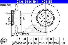  424159 - DISCO DE FRENO MITSUBISHI CARISMA (