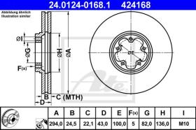  424168 - DISCO DE FRENO FORD TRANSIT (00-06)