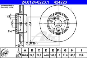 ATE 424223 - ATE CERAMIC RENAULT MEGANE II COUPE