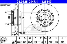  425147 - DISCO DE FRENO MAZDA 6 (02-07)