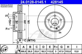  428145 - DISCO DE FRENO MERCEDES BENZ VIANO
