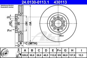  430113 - DISCO DE FRENO AUDI A4 (B5) (95-01)