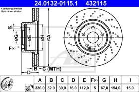  432115 - DISCO DE FRENO MERCEDES BENZ