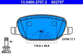 ATE 602707 - JGO. PASTILLAS ALFA ROMEO 159 (05-)