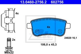  602756 - PAST.FRENO RENAULT MEGANE III CC (E