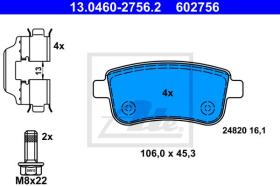 ATE 602756 - PAST.FRENO RENAULT MEGANE III CC (E