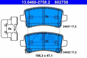  602758 - PAST.FREN.TRAS.OP.INSIGNIA/VAUXH.IN