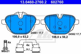 ATE 602760 - JGO.PASTILLAS BMW 5ER REIHE/F10 LIM