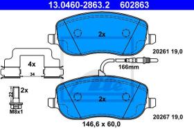 ATE 602863 - JGO. PASTILLAS CITROEN C8/807