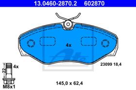  602870 - JGO. PASTILLAS NISSAN PRIMASTAR (X8