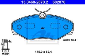 ATE 602870 - JGO. PASTILLAS NISSAN PRIMASTAR (X8