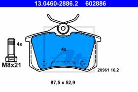 ATE 602886 - JGO. PASTILLAS AUDI A4 (B6/B7) (01-