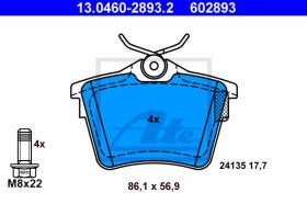  602893 - JGO. PASTILLAS CITROEN/PEUGEOT TRAS