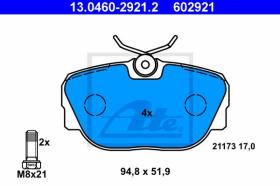  602921 - JGO. PASTILLAS BMW 3ER REIHE/E30 (8