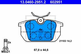 ATE 602951 - JGO. PASTILLAS ALFA ROMEO 145 (94-0