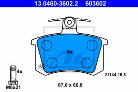  603602 - JGO. PASTILLAS AUDI 100 (83-90)