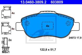 ATE 603809 - JGO. PASTILLAS FIAT PANDA (03-)