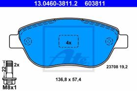 ATE 603811 - JGO. PASTILLAS CITROEN/FIAT