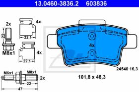 ATE 603836 - JGO. PASTILLAS CITROEN C4 GRAND PIC