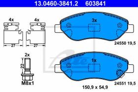 ATE 603841 - JGO. PASTILLAS OPEL CORSA D / VAUXH