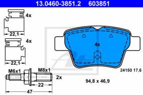  603851 - JGO. PASTILLAS PEUGEOT 207 CC (07-)