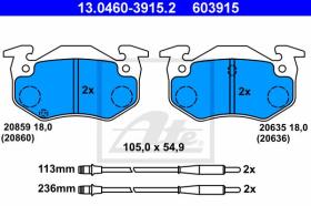 ATE 603915 - JGO. PASTILLAS CITROEN BX (82-93)