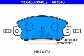  603940 - JGO. PASTILLAS AUTOBIANCHI Y 10 (85