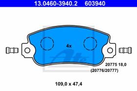 ATE 603940 - JGO. PASTILLAS AUTOBIANCHI Y 10 (85