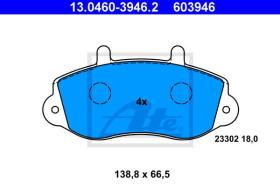 ATE 603946 - JGO. PASTILLAS OPEL MOVANO (98-)