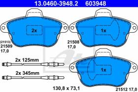  603948 - JGO. PASTILLAS PEUGEOT 605 (90-99)