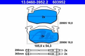  603952 - JGO. PASTILLAS CITROEN AX (86-98)