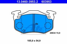  603953 - JGO. PASTILLAS RENAULT TWINGO I KAS