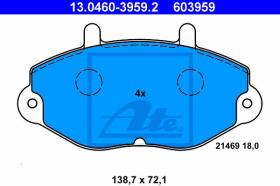 603959 - JGO. PASTILLAS FORD TRANSIT (94-00)