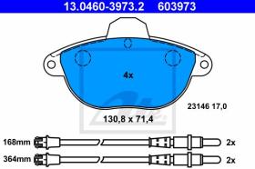 ATE 603973 - JGO. PASTILLAS CITROEN XANTIA (X1)