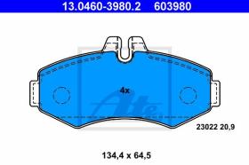  603980 - JGO. PASTILLAS MERCEDES BENZ VITO (