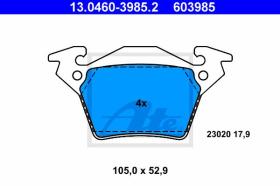  603985 - JGO. PASTILLAS MERCEDES BENZ VITO (