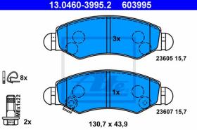  603995 - JGO. PASTILLAS OPEL AGILA (00-07)