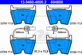 ATE 604800 - JGO. PASTILLAS VOLKSWAGEN PHAETON (