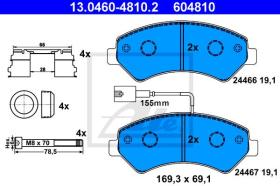 ATE 604810 - JGO. PASTILLAS CITROEN JUMPER (06-)