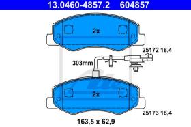 ATE 604857 - JGO. PASTILLAS OPEL MOVANO B (10-)