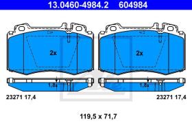  604984 - JGO. PASTILLAS MERCEDES BENZ C-KLAS