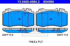 ATE 604984 - JGO. PASTILLAS MERCEDES BENZ C-KLAS