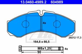 ATE 604989 - JGO. PASTILLAS IVECO DAILY I  / GRI