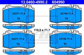 ATE 604990 - JGO. PASTILLAS MERCEDES BENZ C-KLAS