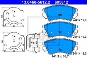  605612 - PAST.FREN.DEL.OP.INSIGNIA/VAUXH.INS