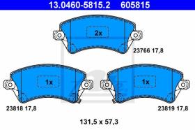  605815 - JGO. PASTILLAS TOYOTA COROLLA (02-0