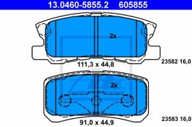 ATE 605855 - JGO. PASTILLAS CITROEN C-CROSSER (0